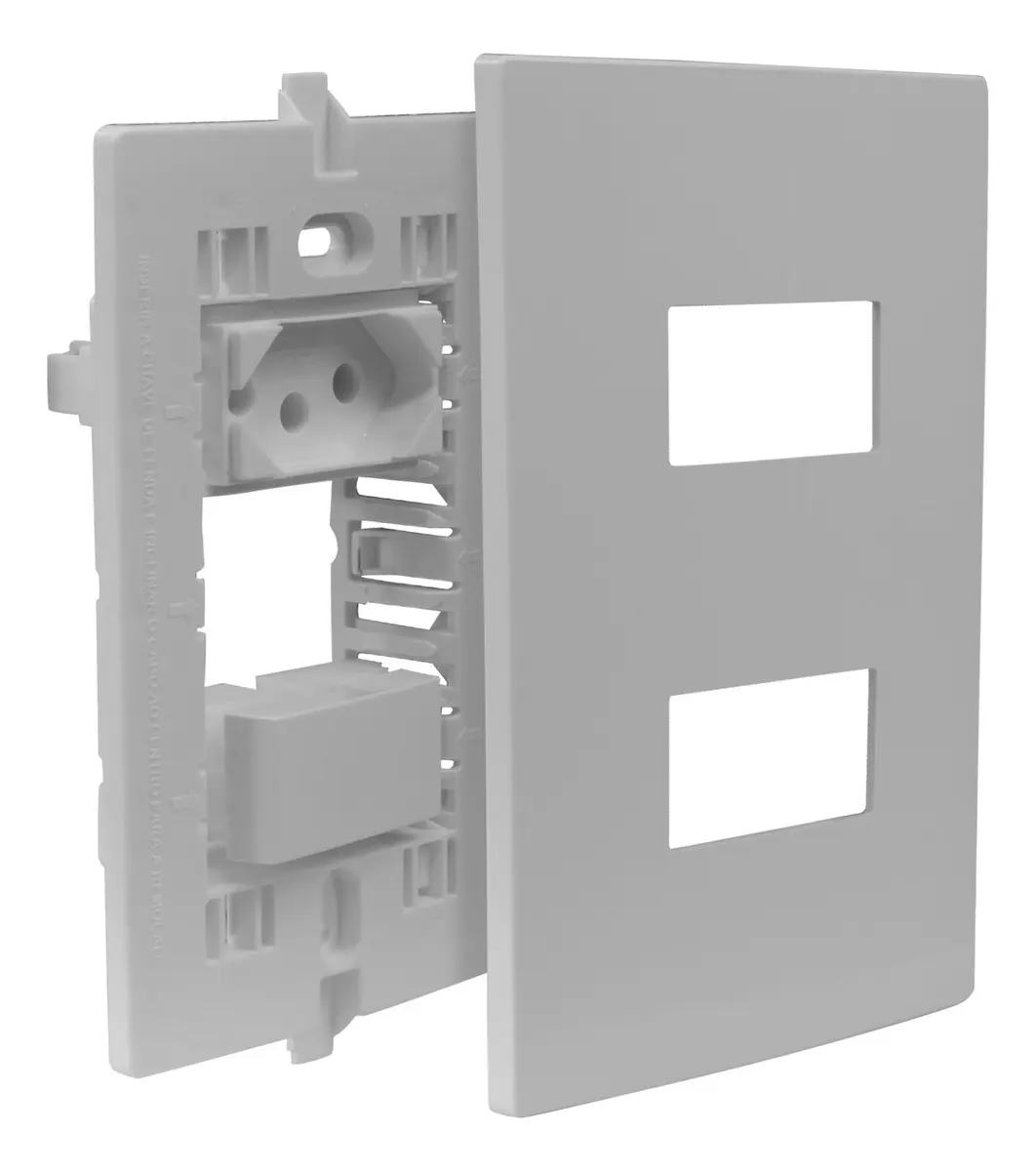 CONJUNTO ELÉTRICO 1 INTERRUPTOR + 1 TOMADA 10A - 3