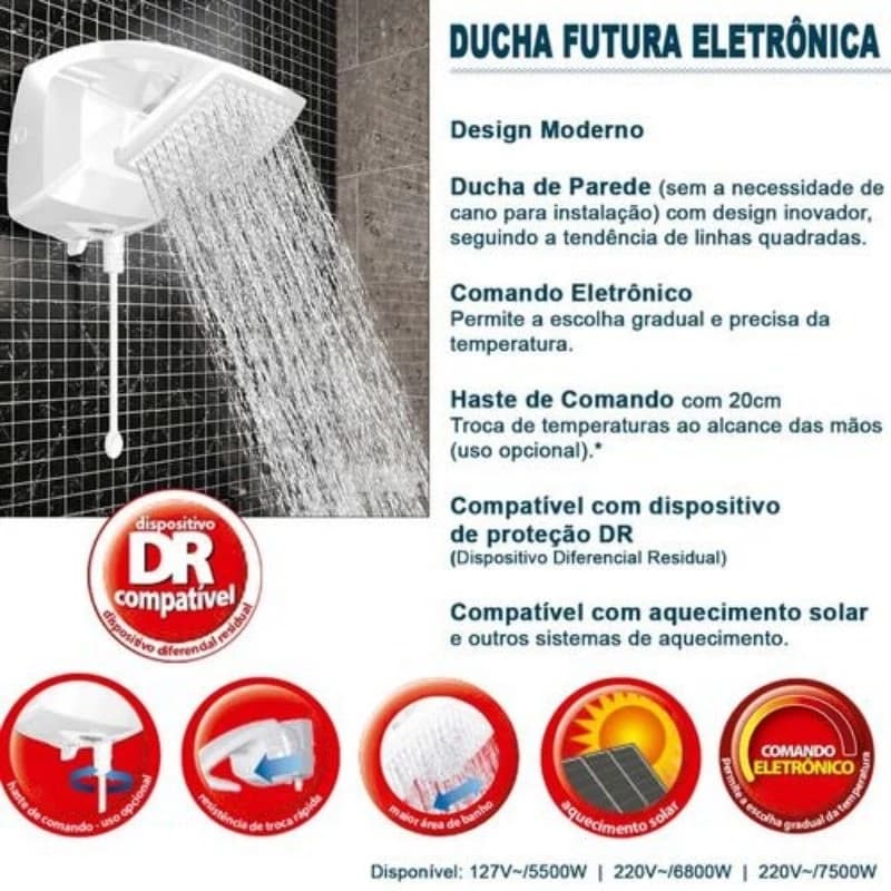 CHUVEIRO FUTURA ELETRÔNICO - 2